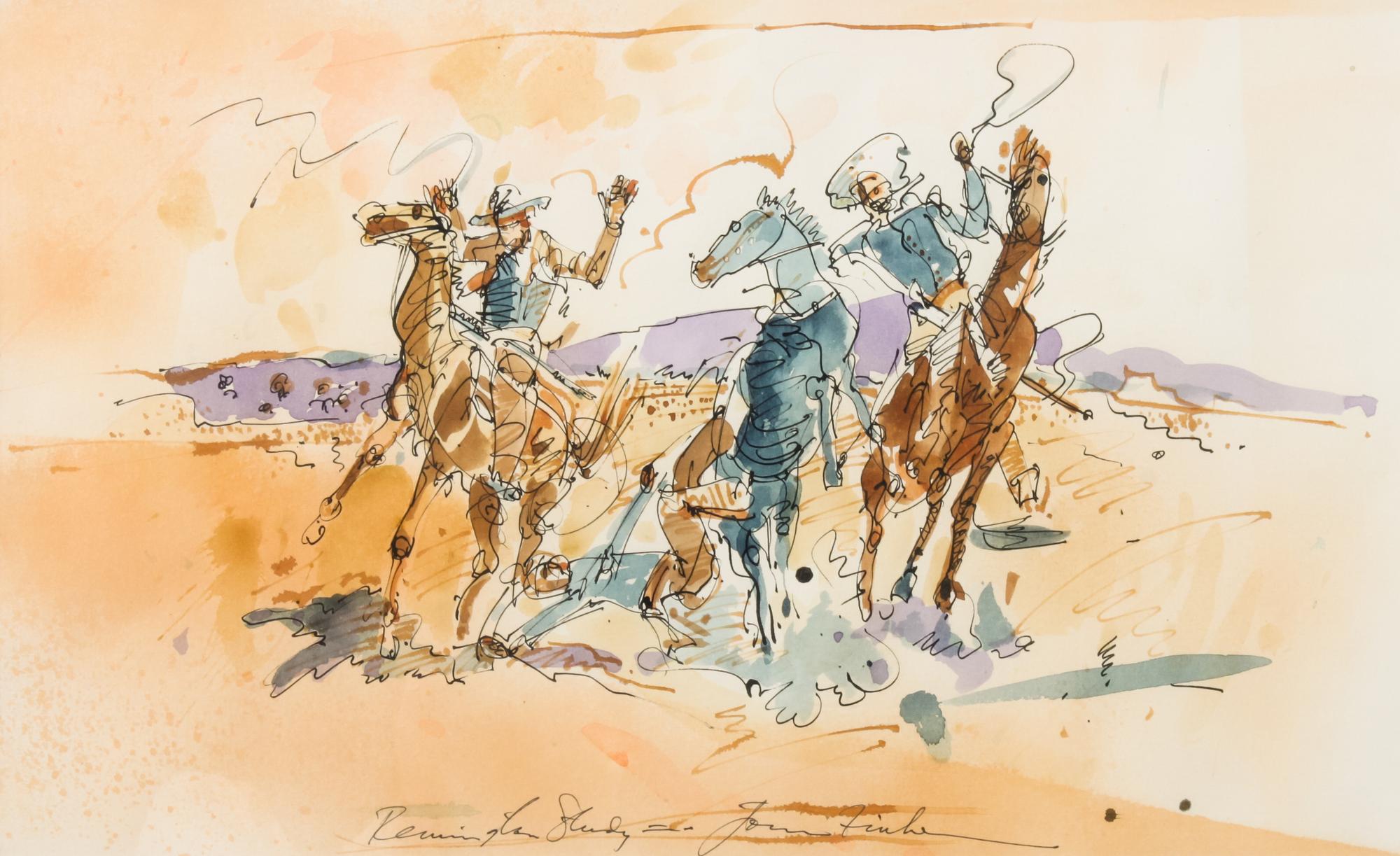 John Fincher, (American, b. 1941), Remington Study