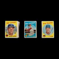 A Near Set of 1959 Topps Baseball Cards (550/572) from The Collection of David Eisenhower