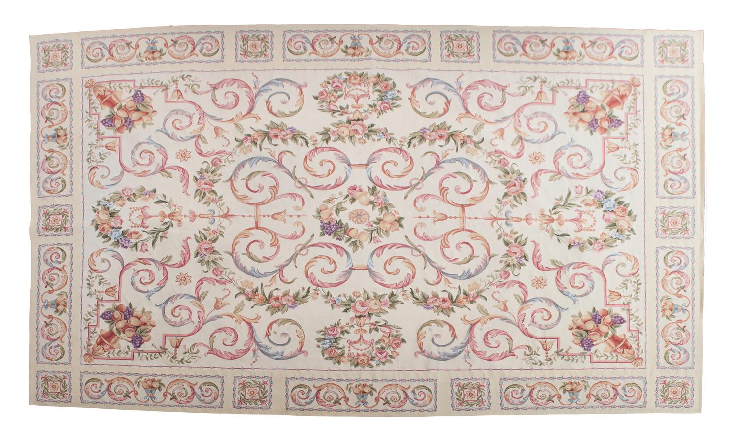 A Louis XV Style Needlepoint Rug 13 feet 10 inches x 19 feet 6 inches. — 20TH CENTURY
