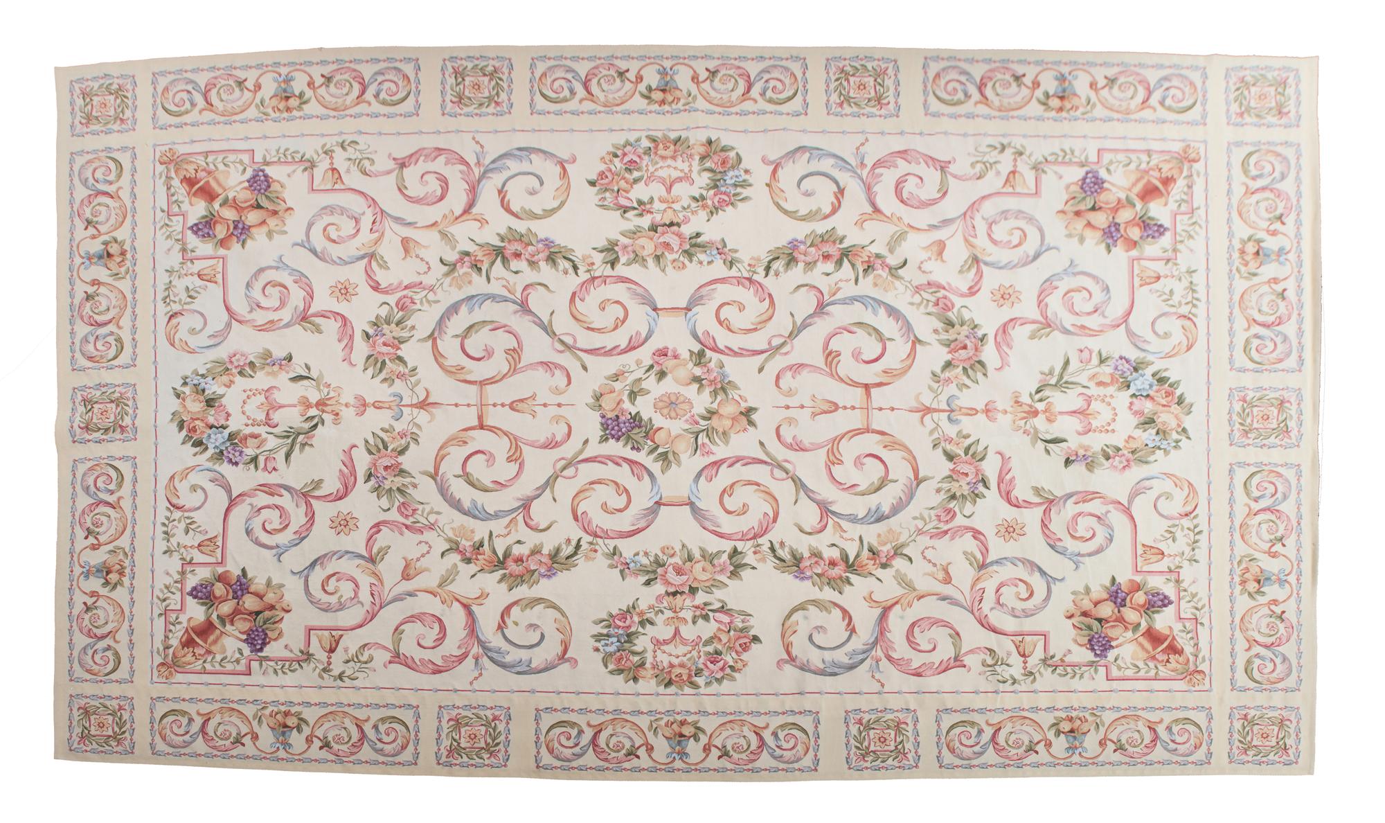 A Louis XV Style Needlepoint Rug 13 feet 10 inches x 19 feet 6 inches. — 20TH CENTURY