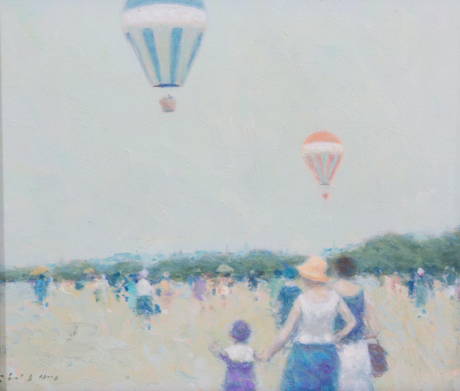 Andre Gisson, (American, 1921-2003), Ballooning Event