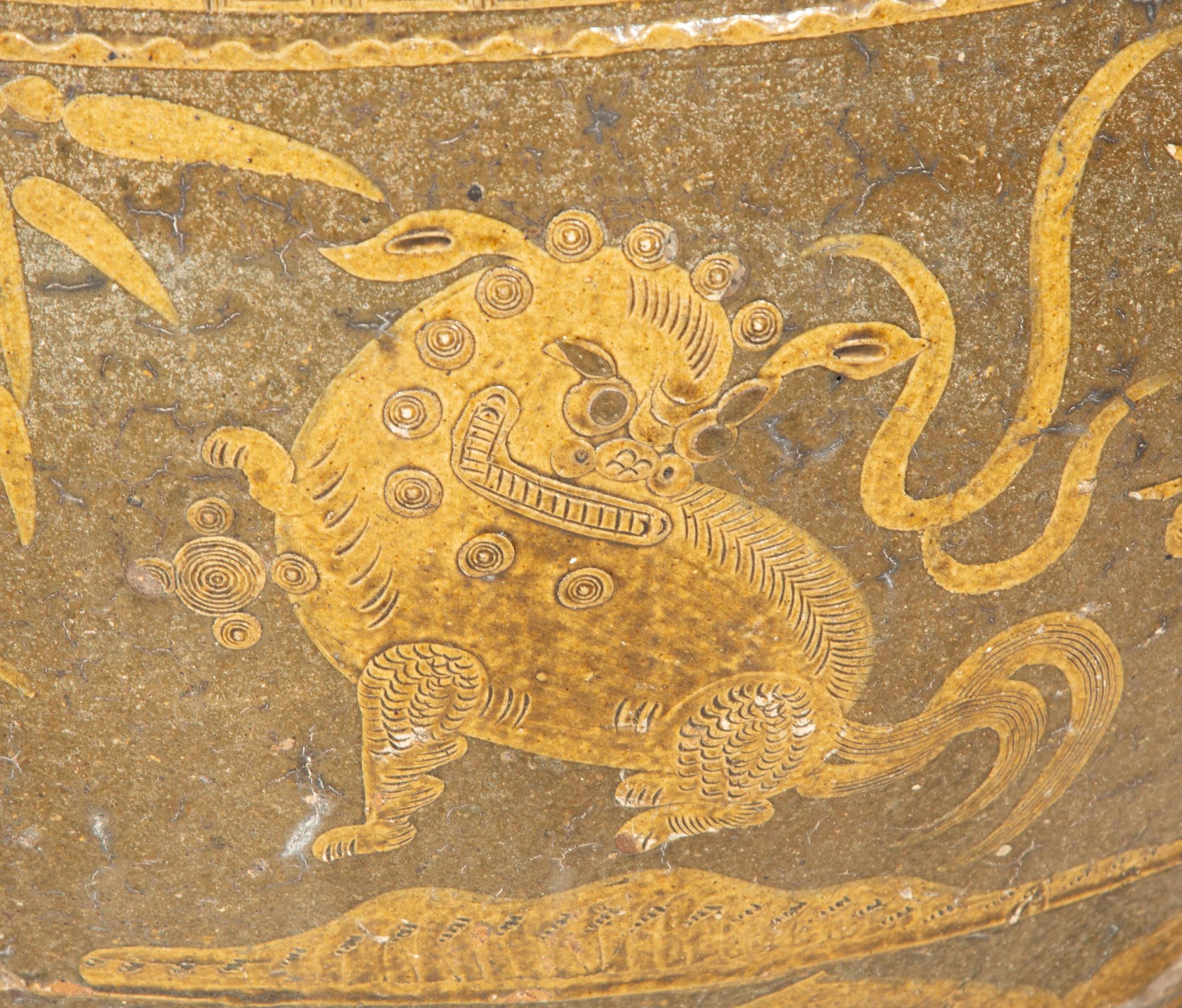 A Monumental Chinese Ceramic Egg Pot