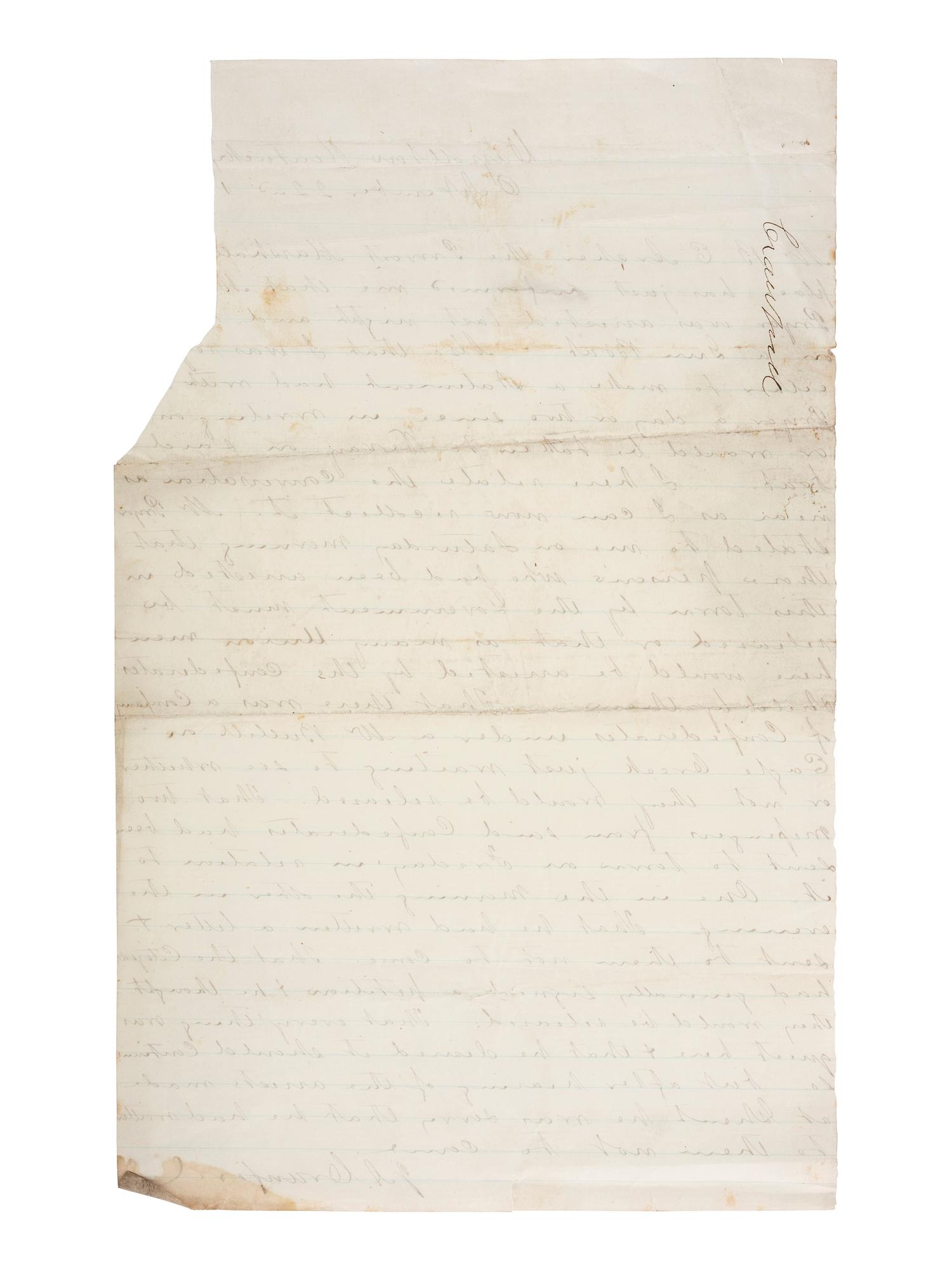 [CIVIL WAR]. Archive of 16 letters to Judge James Pryor, including some from Judge William S. Pryor.