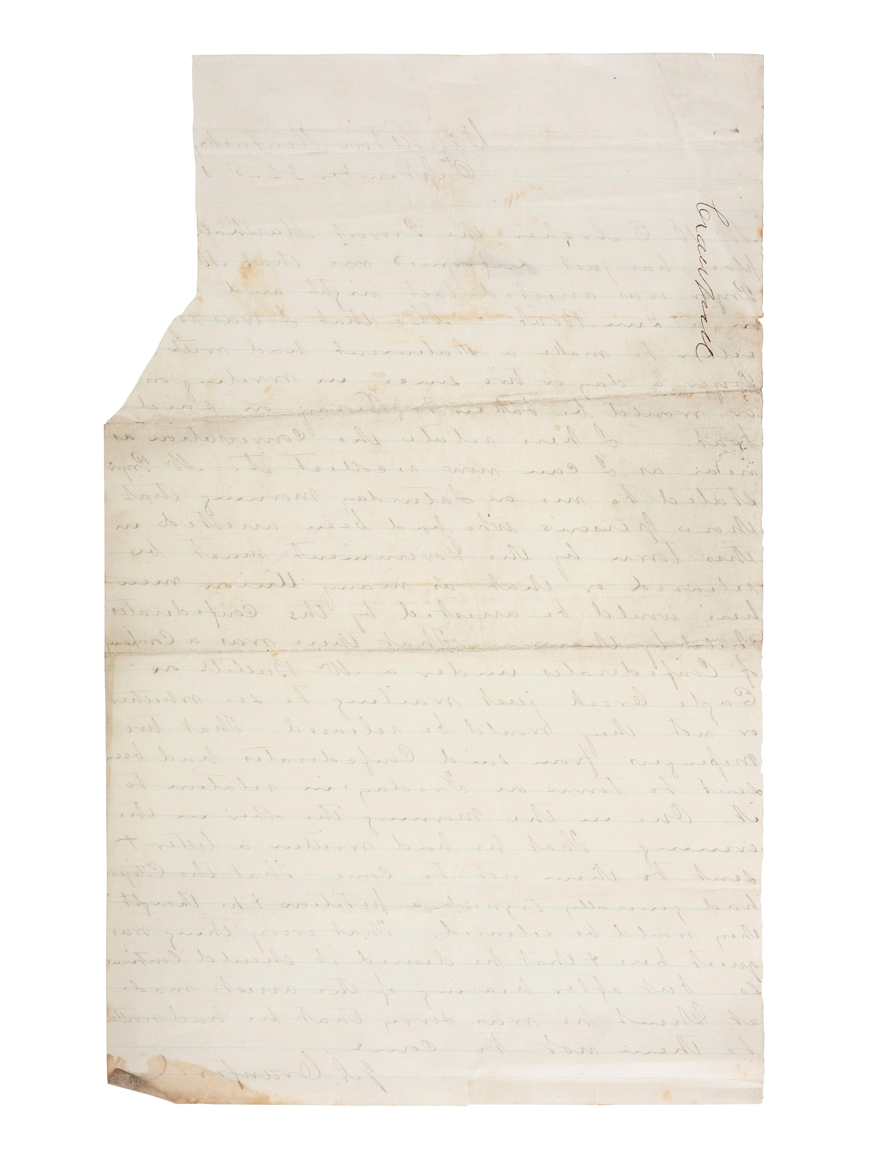 [CIVIL WAR]. Archive of 16 letters to Judge James Pryor, including some from Judge William S. Pryor.