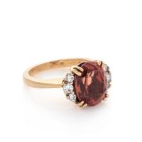 TOPAZ AND DIAMOND RING
