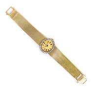 An 18 Karat Yellow Gold and Diamond Wristwatch, Piaget, 33.00 dwts.