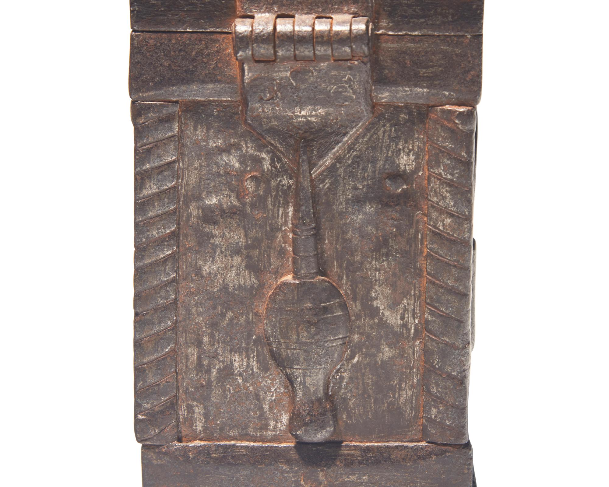 A Wrought Iron Money Box, Probably French, 17th Century