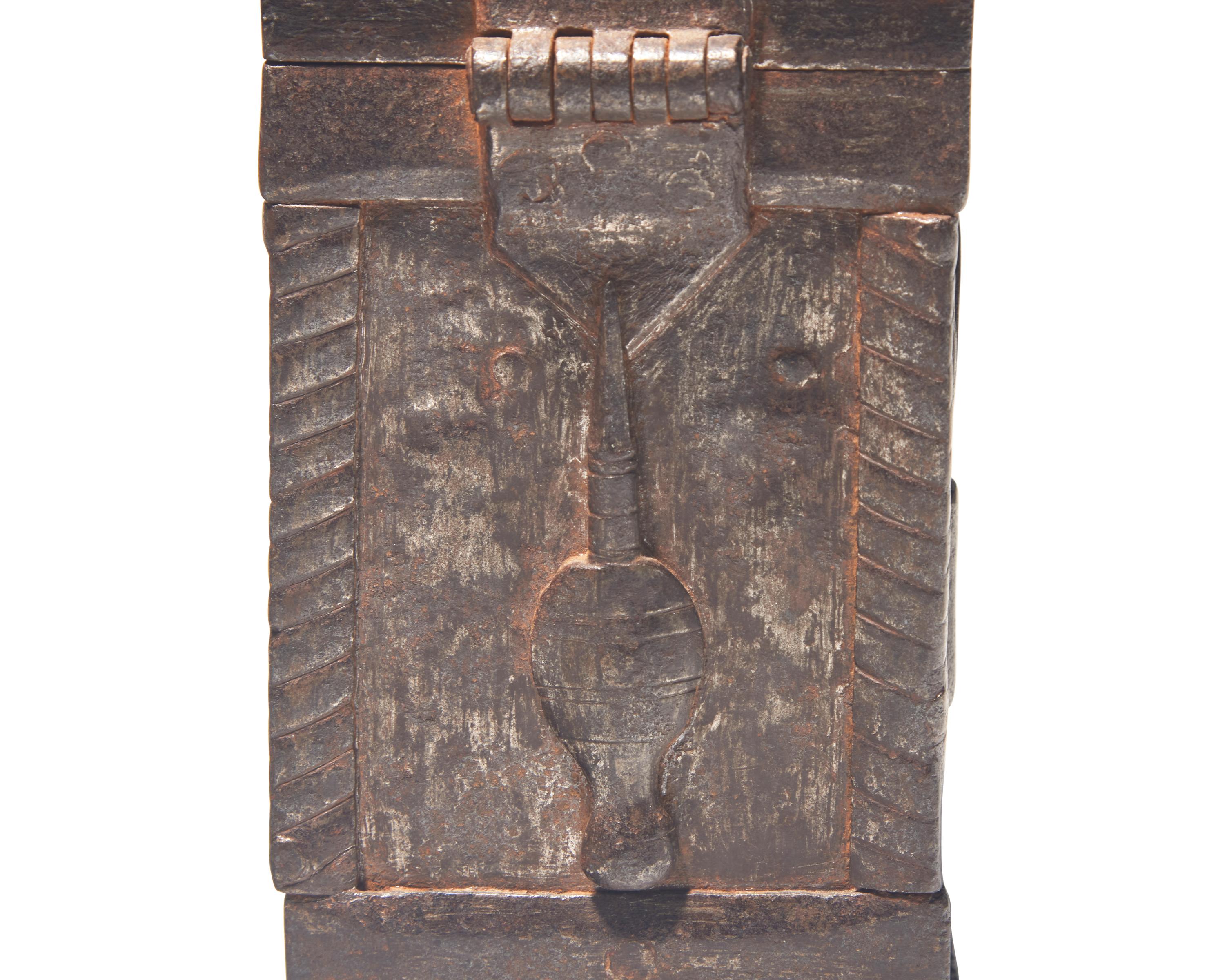 A Wrought Iron Money Box, Probably French, 17th Century