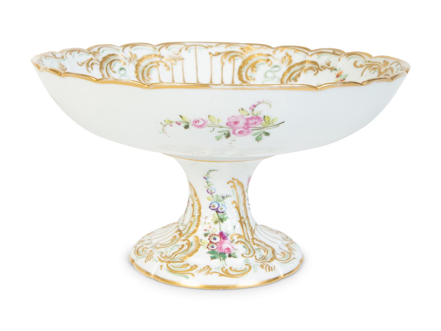 A French Clingnancourt Porcelain Compote — 18TH CENTURY