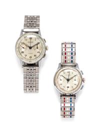 A Collection of Stainless Steel Chronograph Wristwatches,