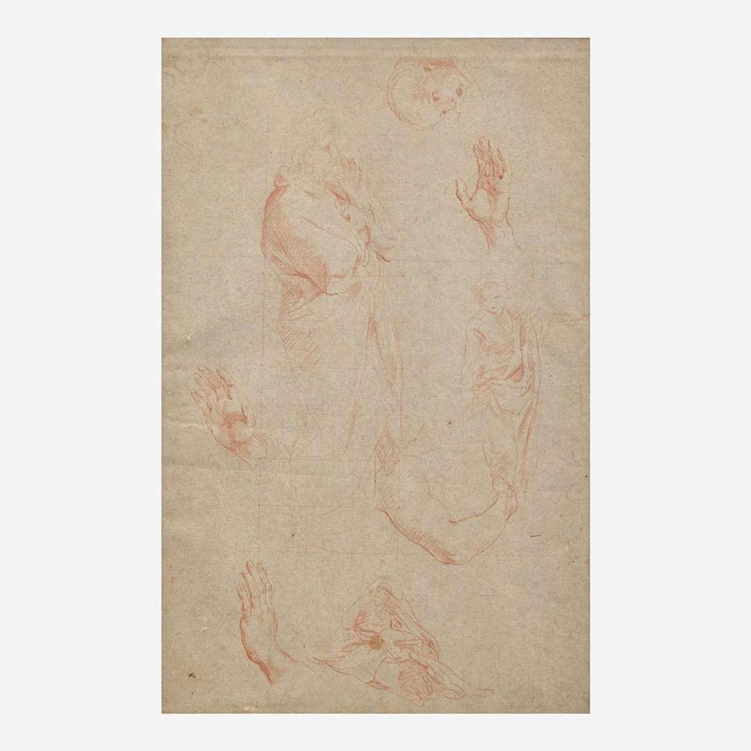 Pompeo Girolamo Batoni (Italian, 1708–1787) Double-Sided Study