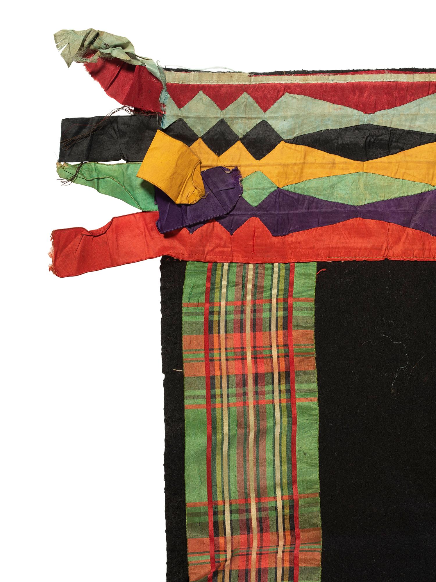 Potawatomi Girl's Wool and Ribbon Work Shawl