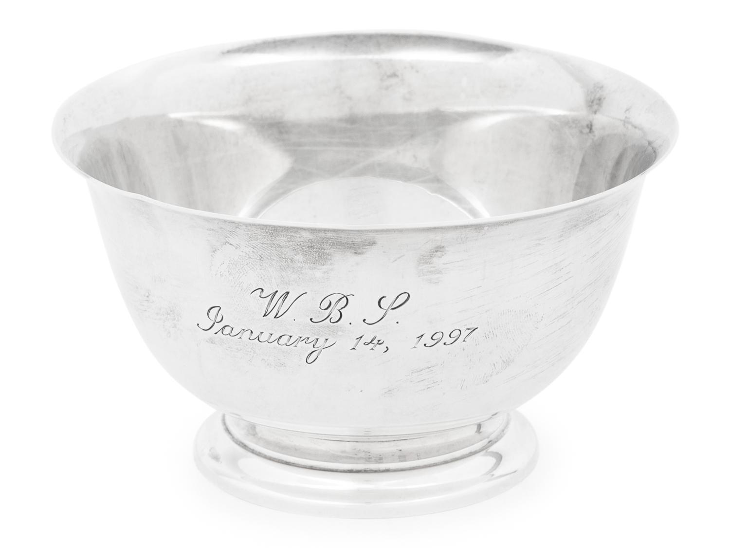 A Group of Four Tiffany and Co. Silver Bowls