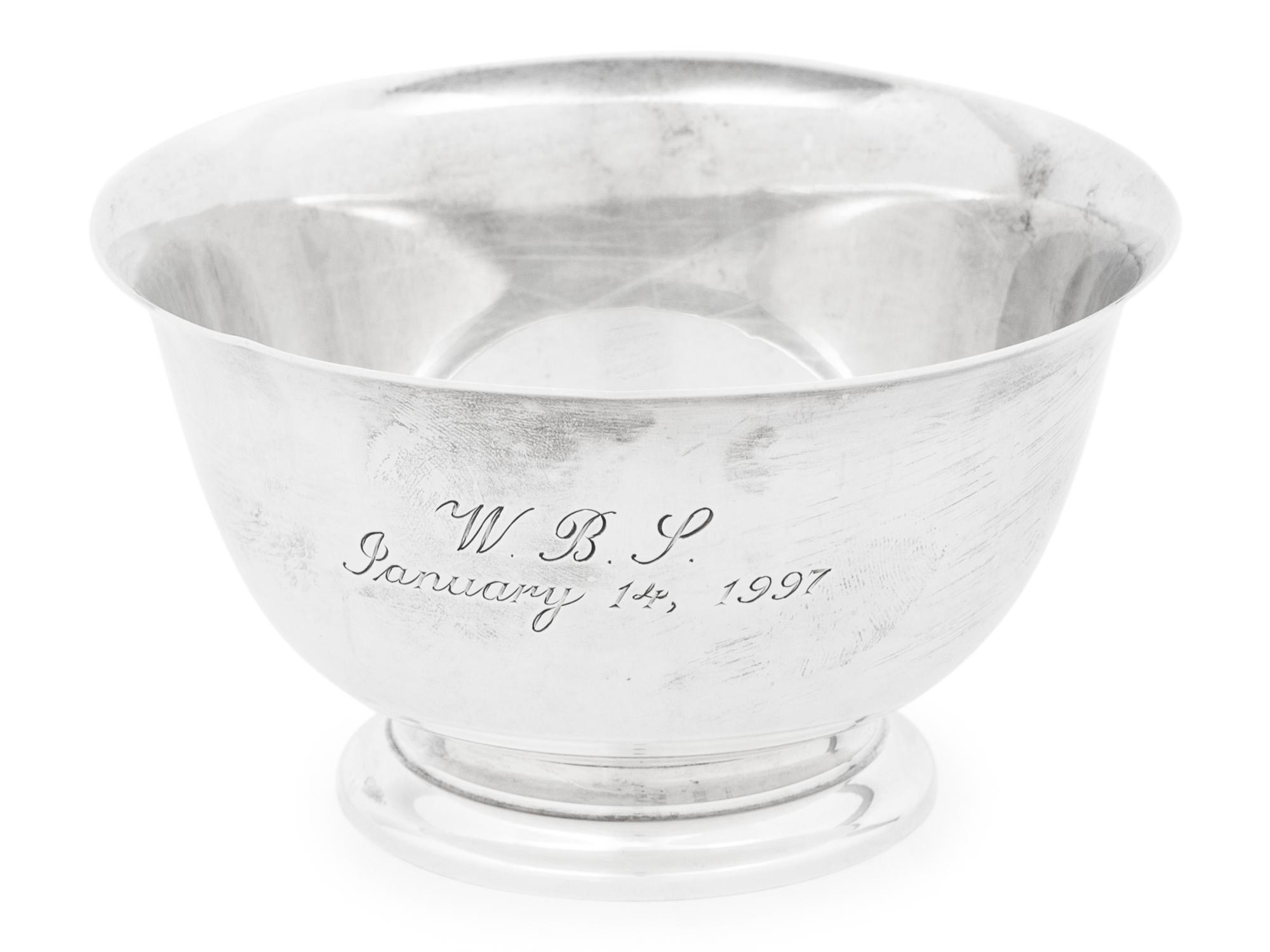 A Group of Four Tiffany and Co. Silver Bowls