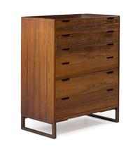 Svend Langkilde, DENMARK, 1960s, a six-drawer rosewood dresser