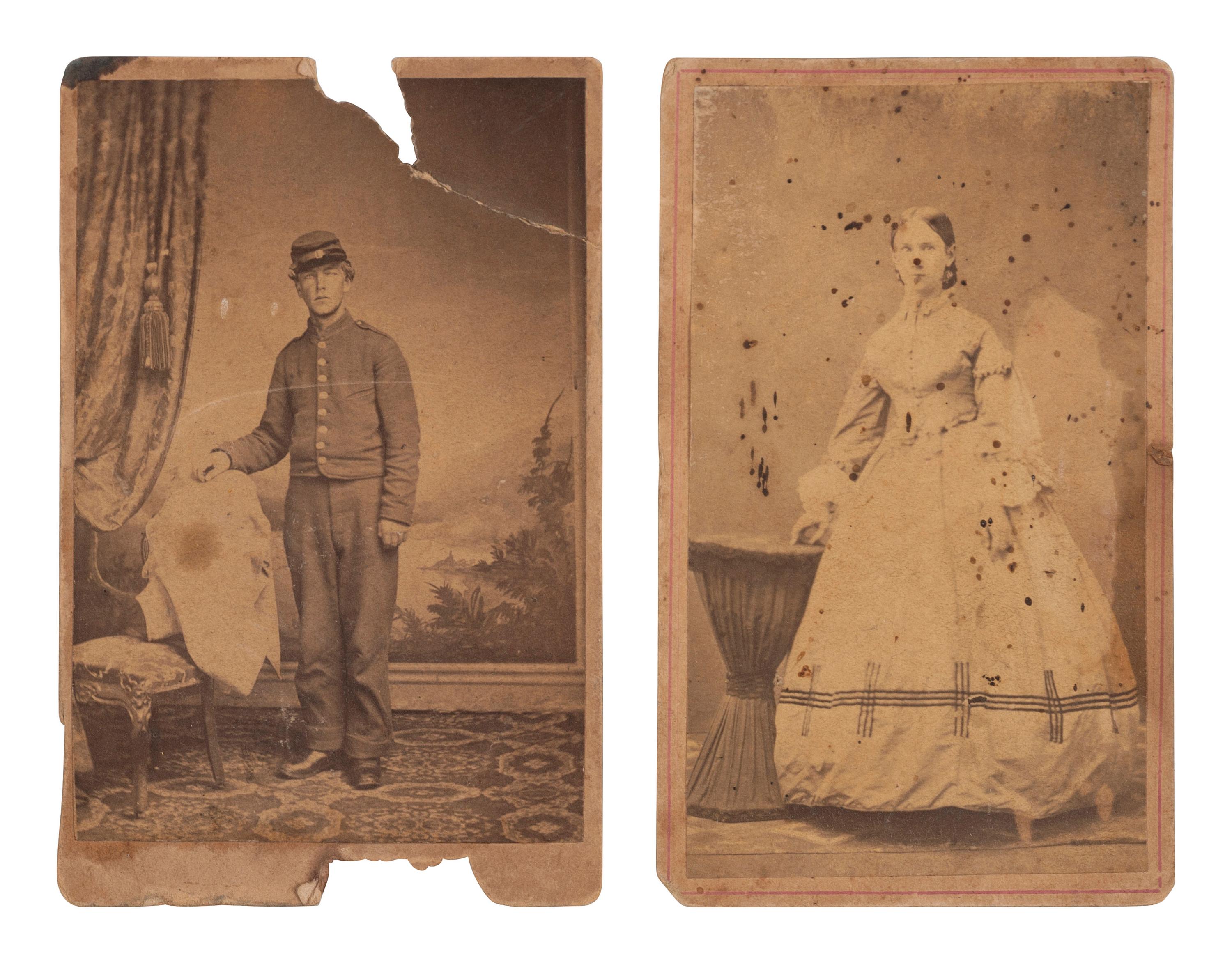 [CIVIL WAR]. Extensive letter archive of Private David W. Masten, Co. E, New York 143rd Infantry, musician, private, and member of the Ambulance Corps.
