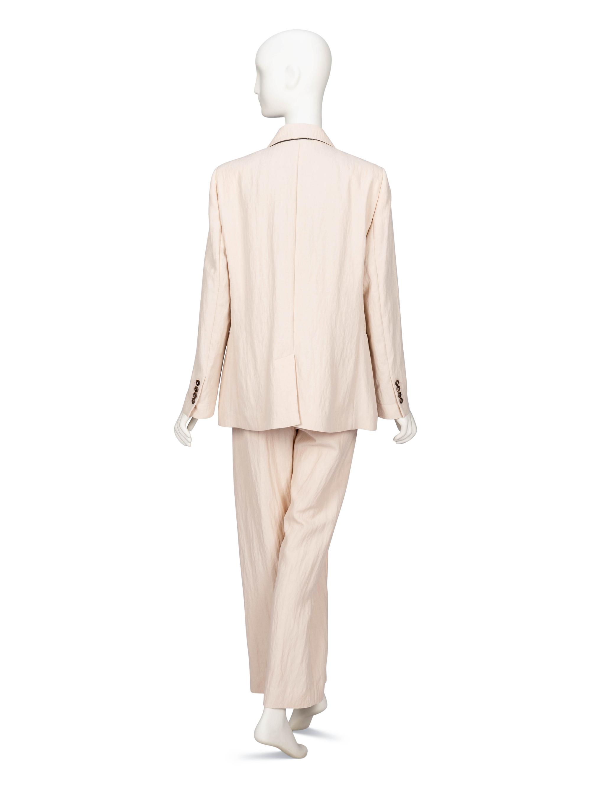 Brunello Cucinelli, Pale Pink Pantsuit