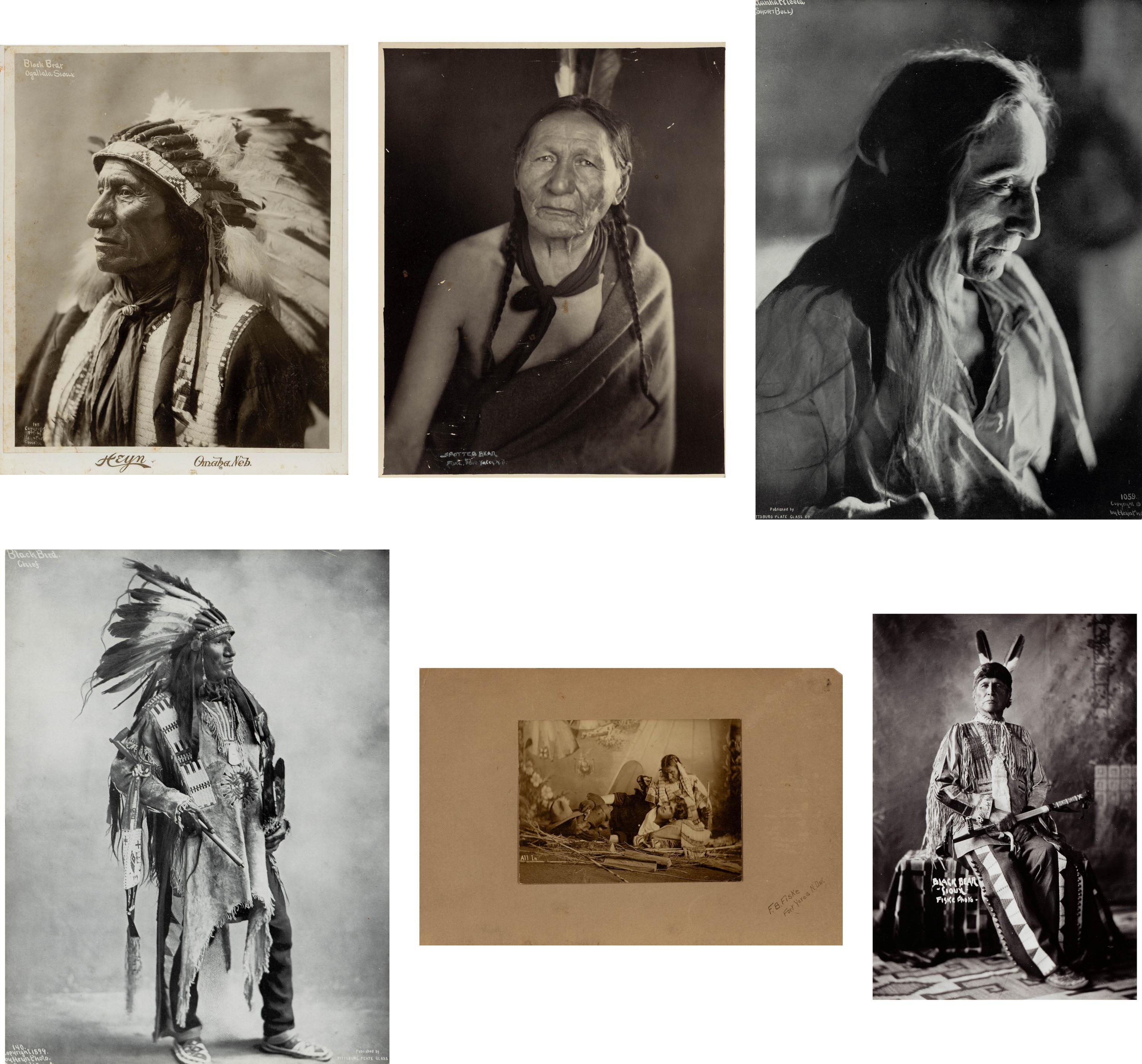 F.B. Fiske AND Herman Heyn (1883-1952, 1866-1949) — Portraits of Native American Subjects
