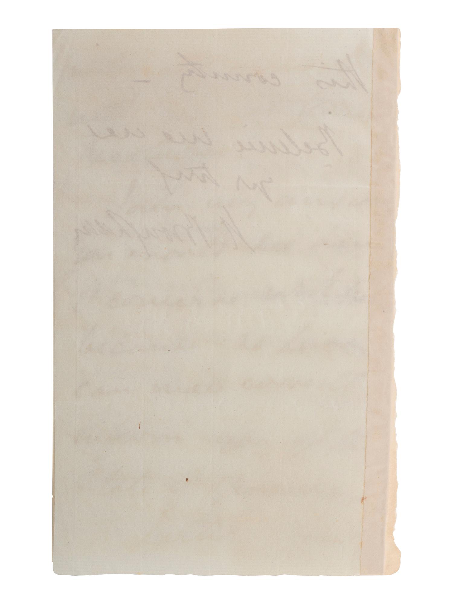 BROUGHAM, Henry P. (1778-1868). Autograph letter signed ("H. Brougham") with identification possibly in Marquis de Lafayette's hand. Lancaster, 29 August[?] 1830.