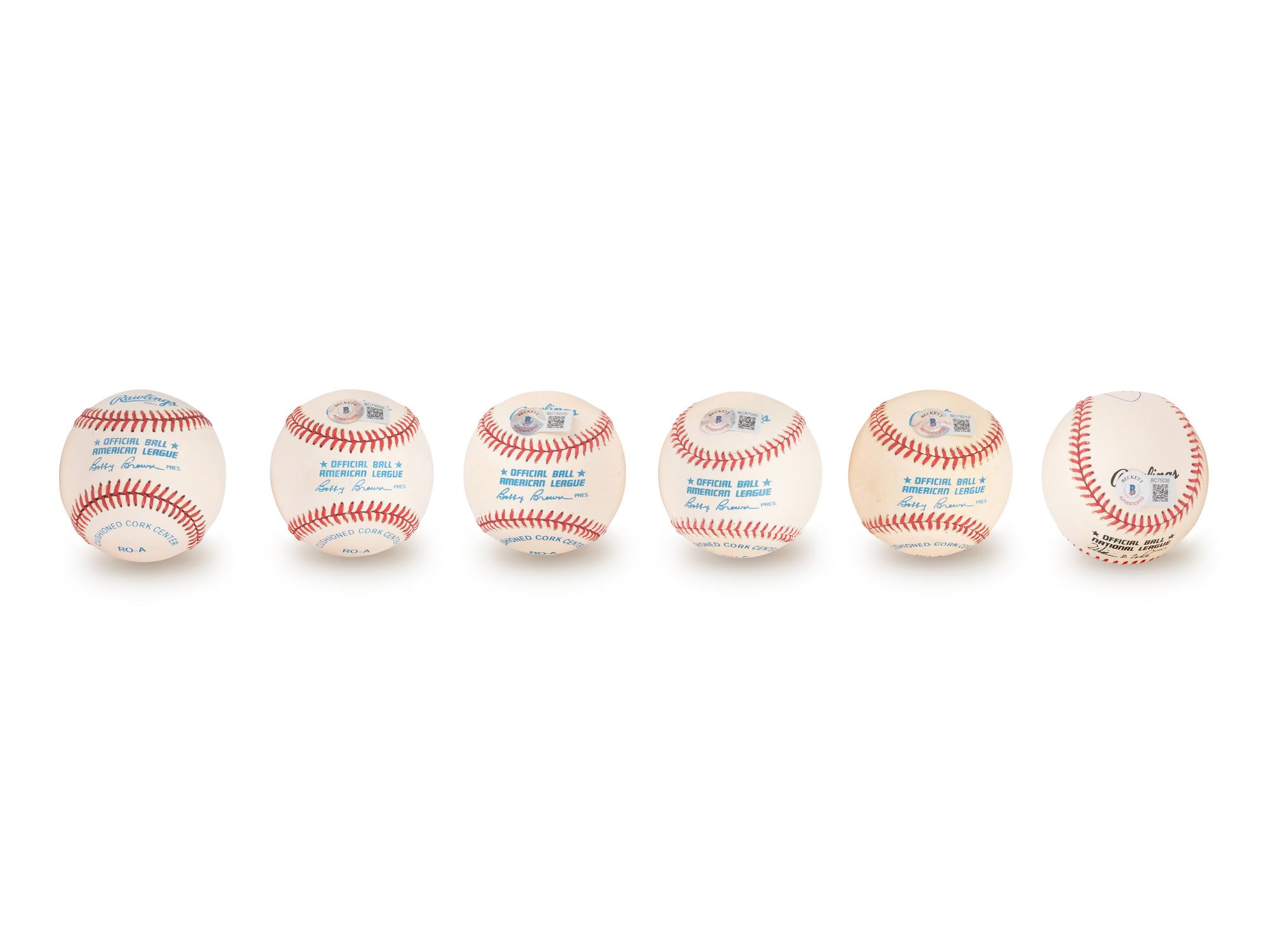A Group of 3,000 Career Hit Signed Autograph Baseballs (Beckett Authentication Services BAS Certified),