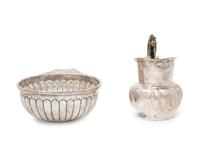 Two Mexican Silver Table Articles