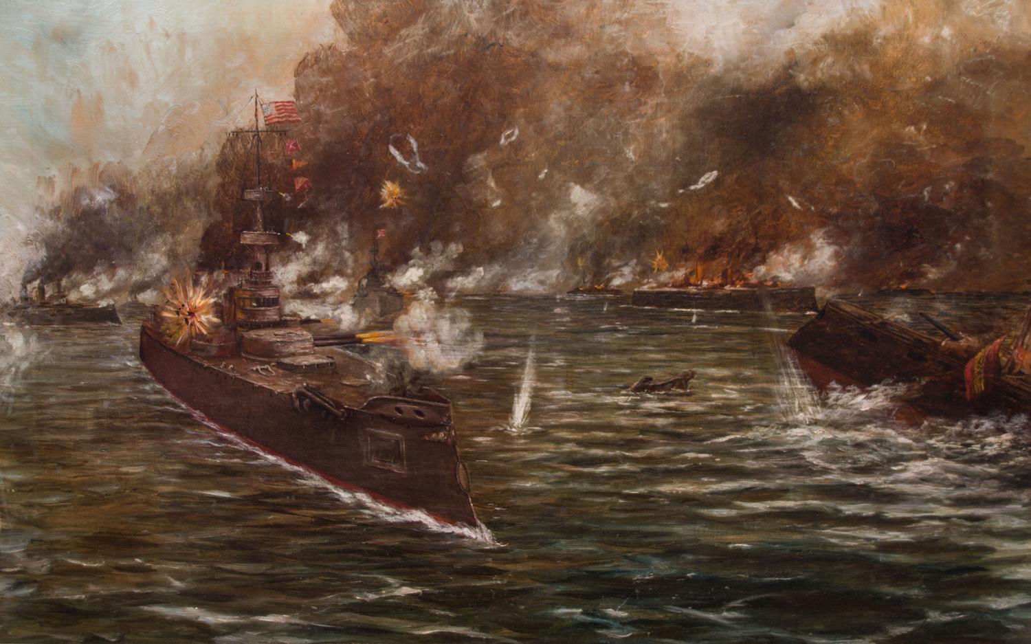 Artist Unknown, (Continental, 19th century), Battle at Sea, Spanish-American War