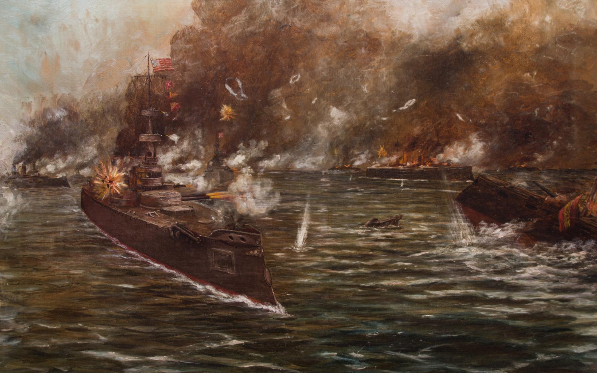 Artist Unknown, (Continental, 19th century), Battle at Sea, Spanish-American War