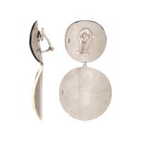 Sabbadini, Zebra Print Enamel Earrings