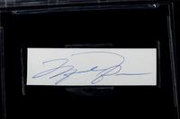 A Michael Jordan Signed Autograph Cut (Beckett Authentication Services BAS Certified)