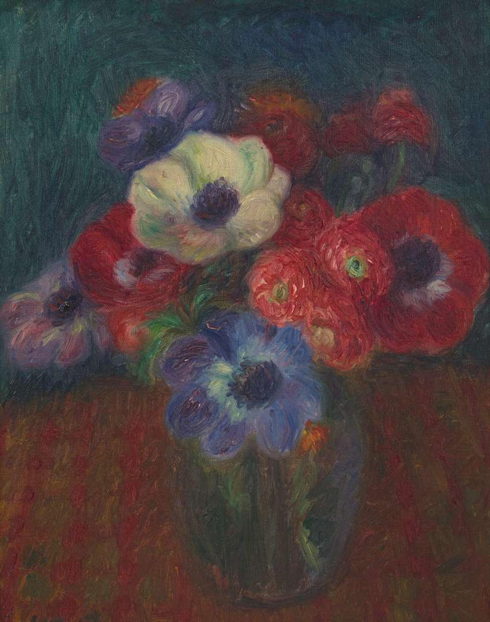 William Glackens (American, 1870-1938) - Anemones
