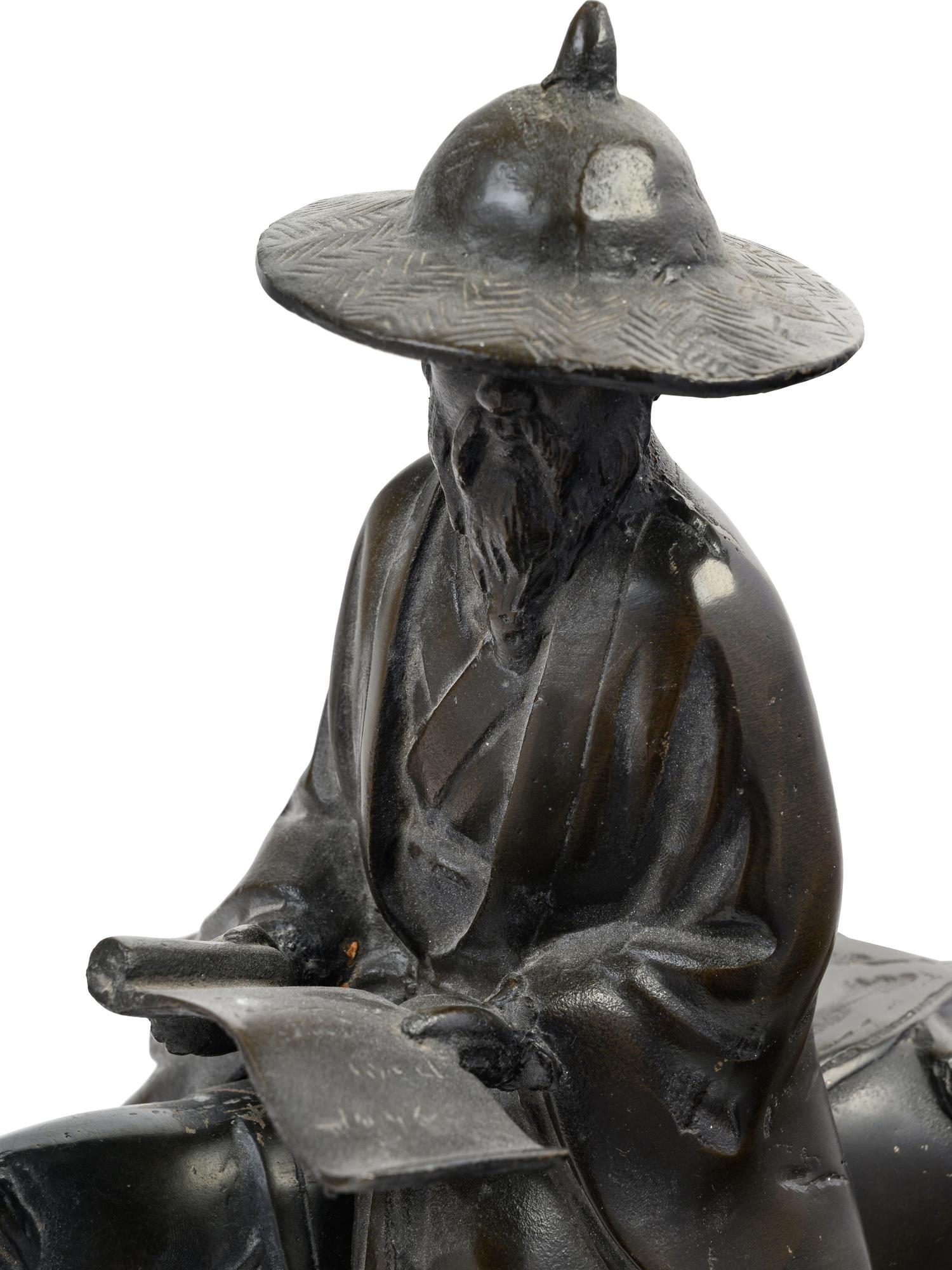 A Japanese Cast Metal Figural Group