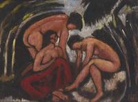 Béla Kádár (Hungarian, 1877-1955) — Three Bathers