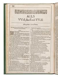 Shakespeare, William (1564-1616). As You Like It . -- The Taming of the Shrew . -- All's Well That Ends Well . [Three complete plays extracted from: The Second Folio]. [London: Printed by Thomas Cotes, 1632].