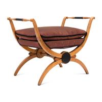 A Neoclassical Style Curule Bench