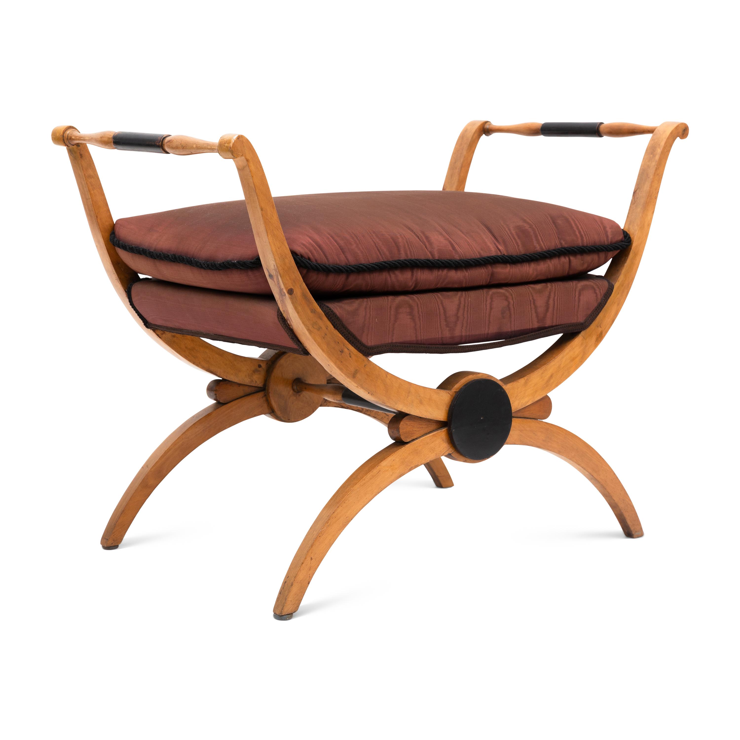 A Neoclassical Style Curule Bench