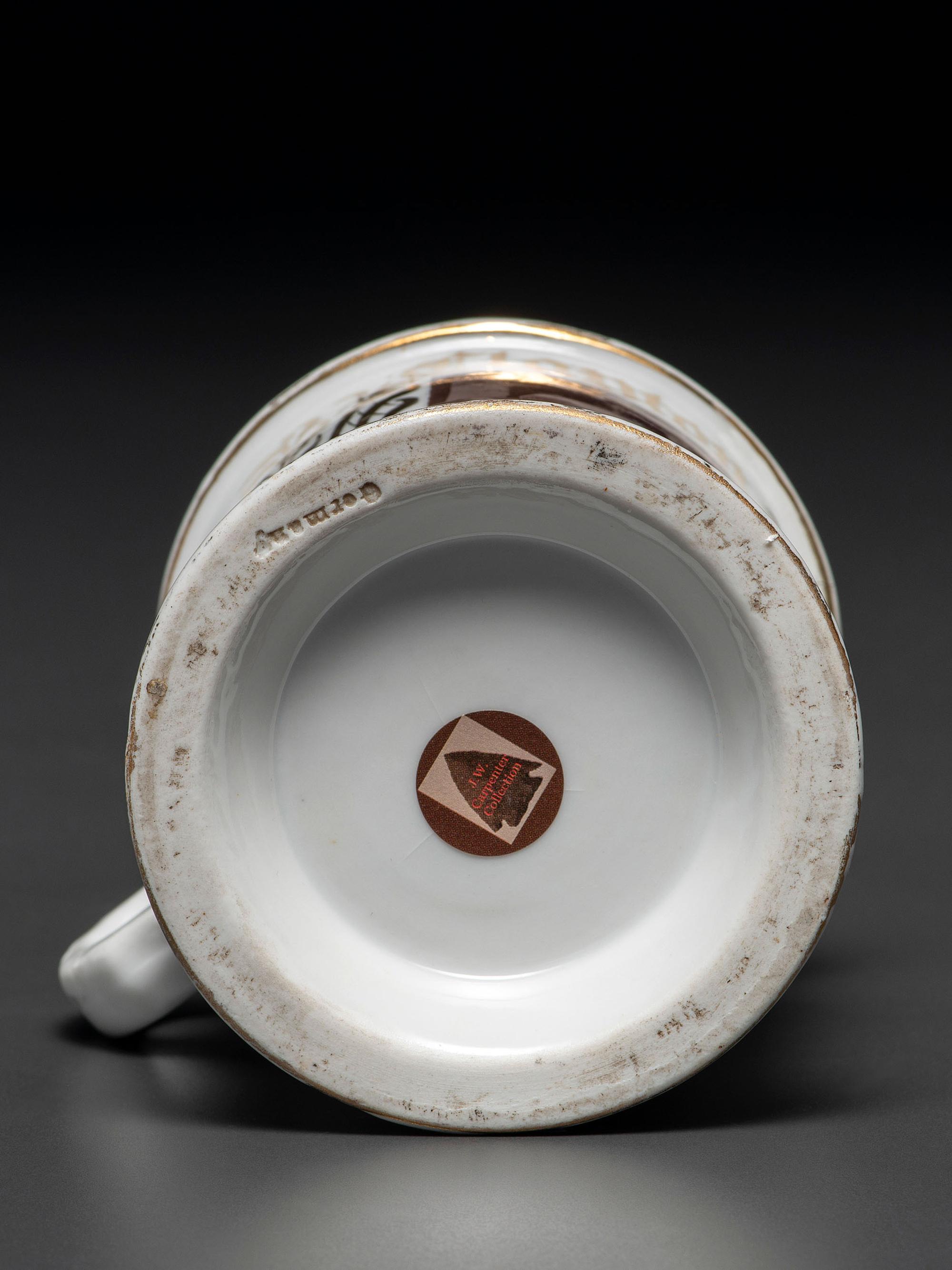 A Fireman's Porcelain Occupational Shaving Mug