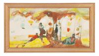 Three works: Golfers