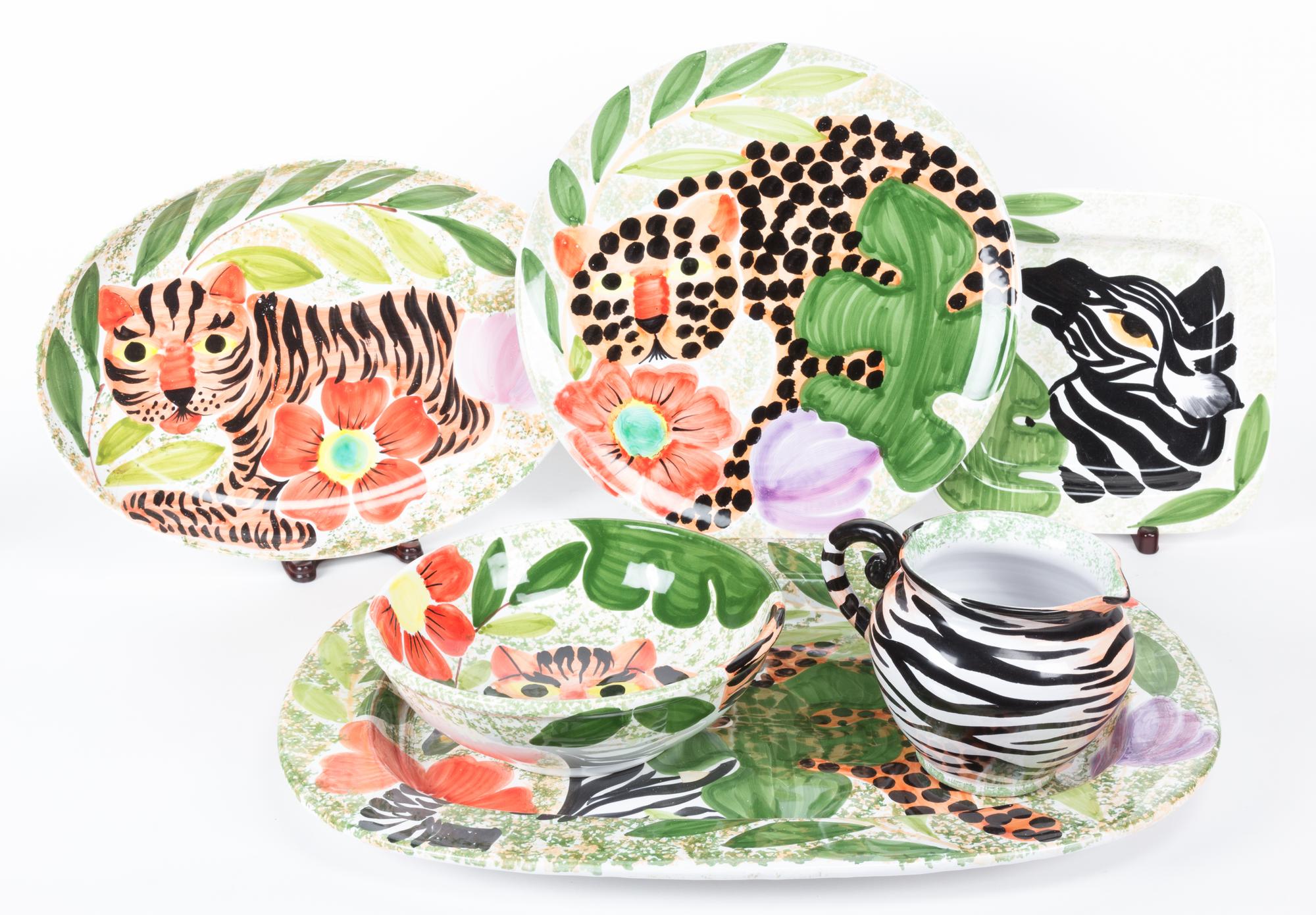 An Assembled Set of Italian Pottery Dinnerware