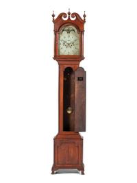 A Chippendale Cherrywood Tall Case Clock