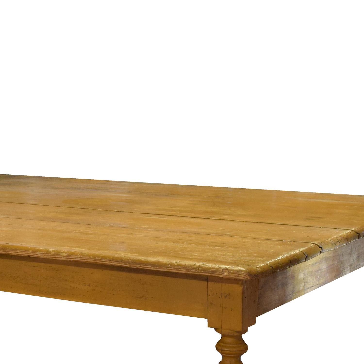 A Painted Store Counter 94" W x 53" D x 30.5" H — Italy, Circa 1900