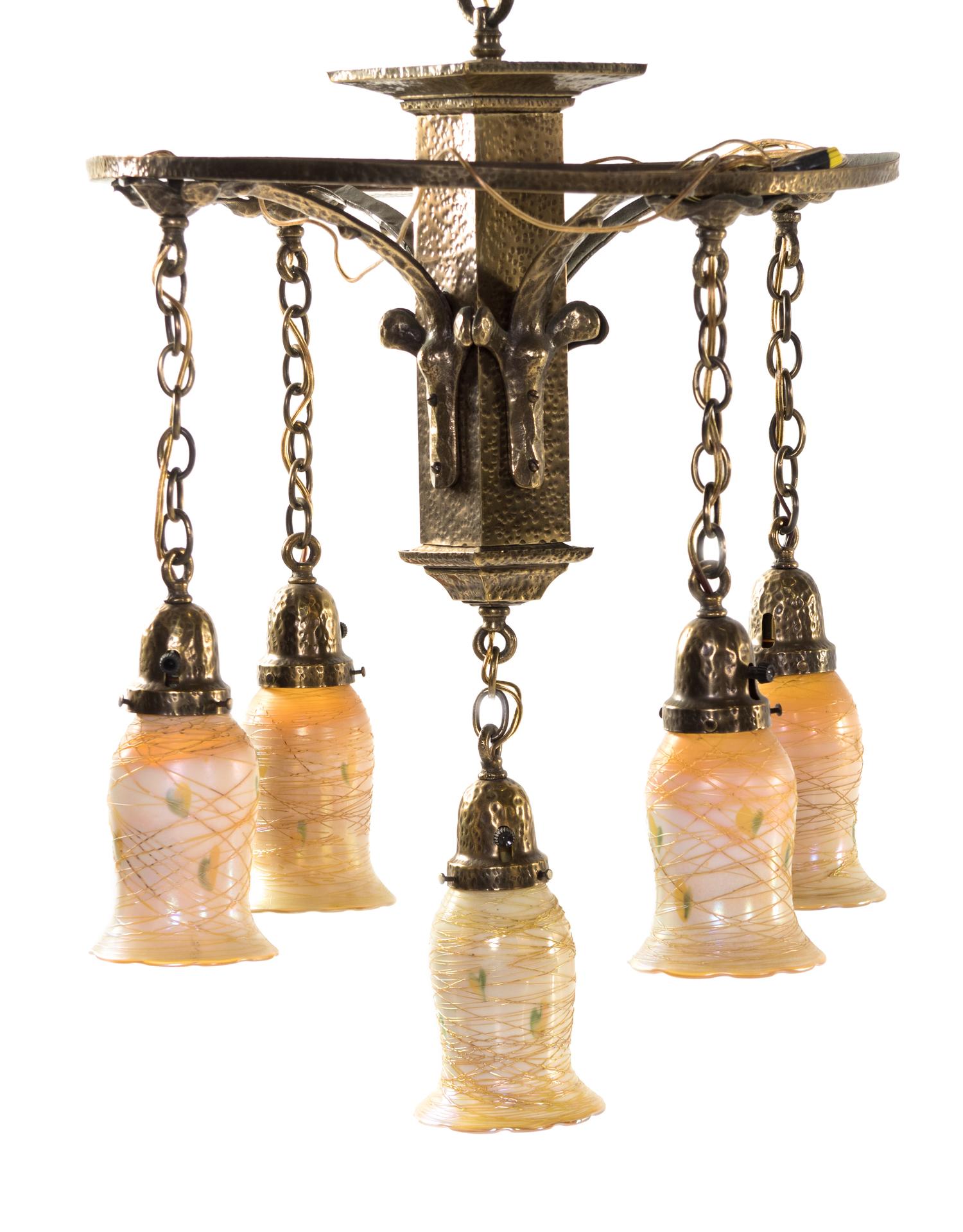 Art Nouveau Style Chandelier