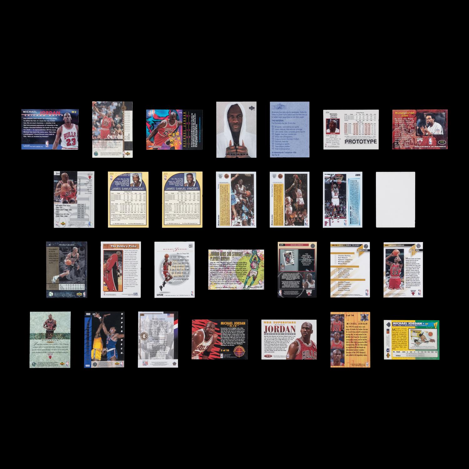 A Large Collection of Assorted Michael Jordan Basketball Cards