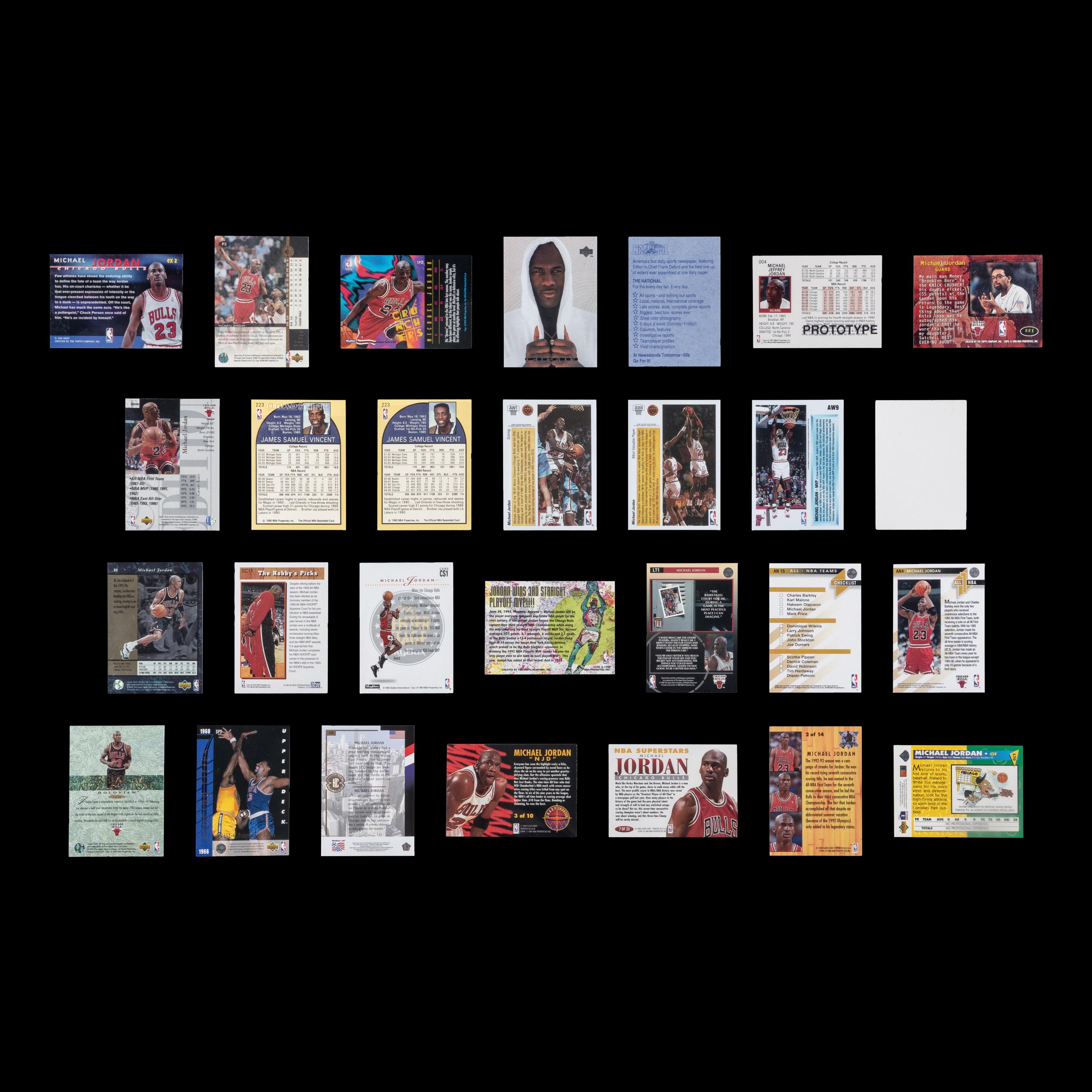 A Large Collection of Assorted Michael Jordan Basketball Cards