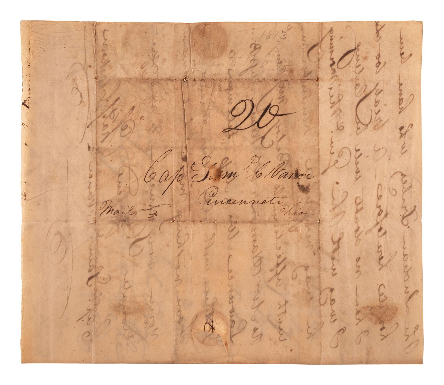 [WAR OF 1812] -- [HARRISON, William H. (1773-1841)]. A soldier's letter reporting on the success of General William H. Harrison at the Battle of the Thames. Detroit, 14 October 1813.