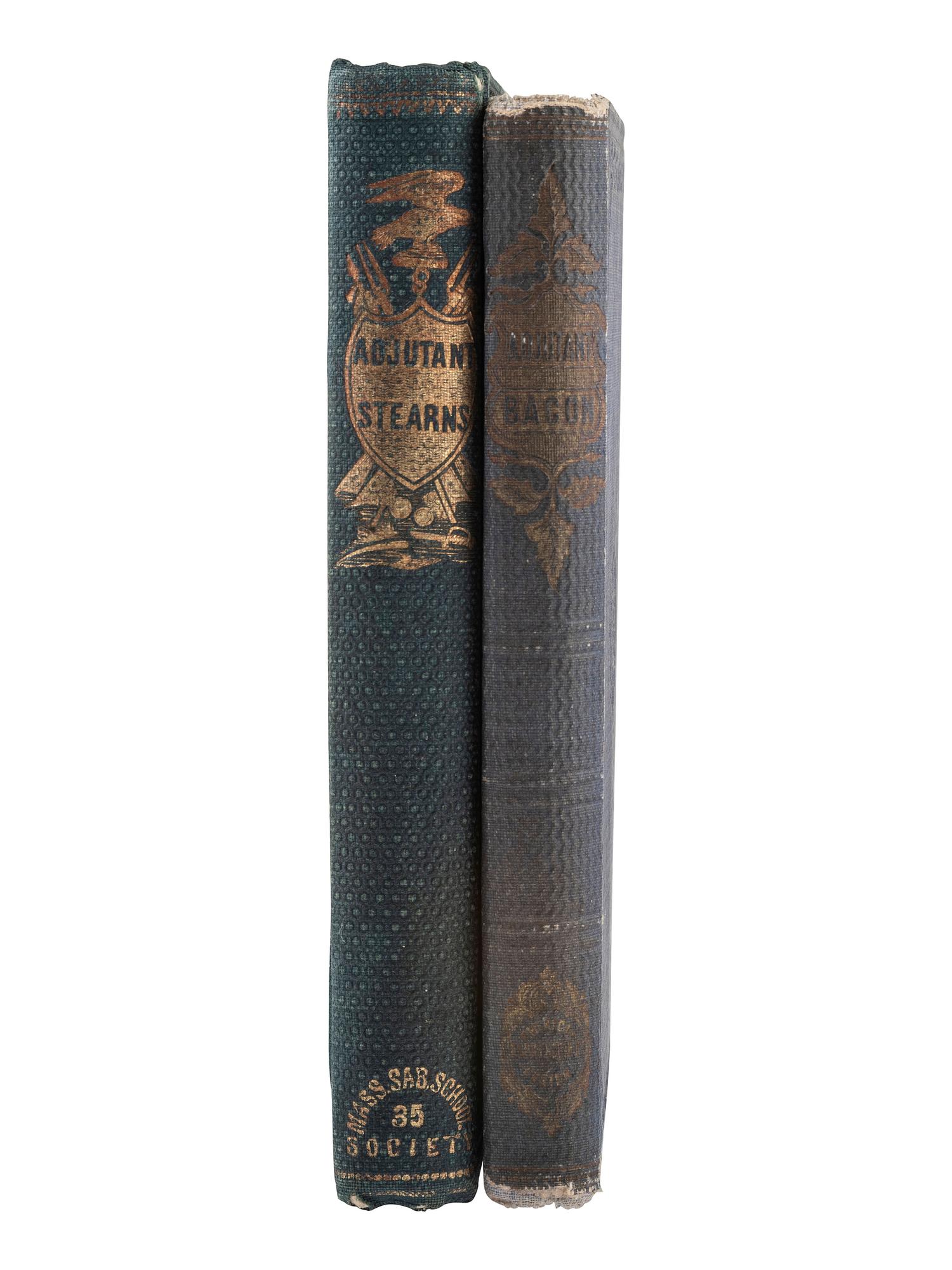 [CIVIL WAR]. 2 memorial books for fallen officers, Frazer Augustus Stearns & William Kirkland Bacon.