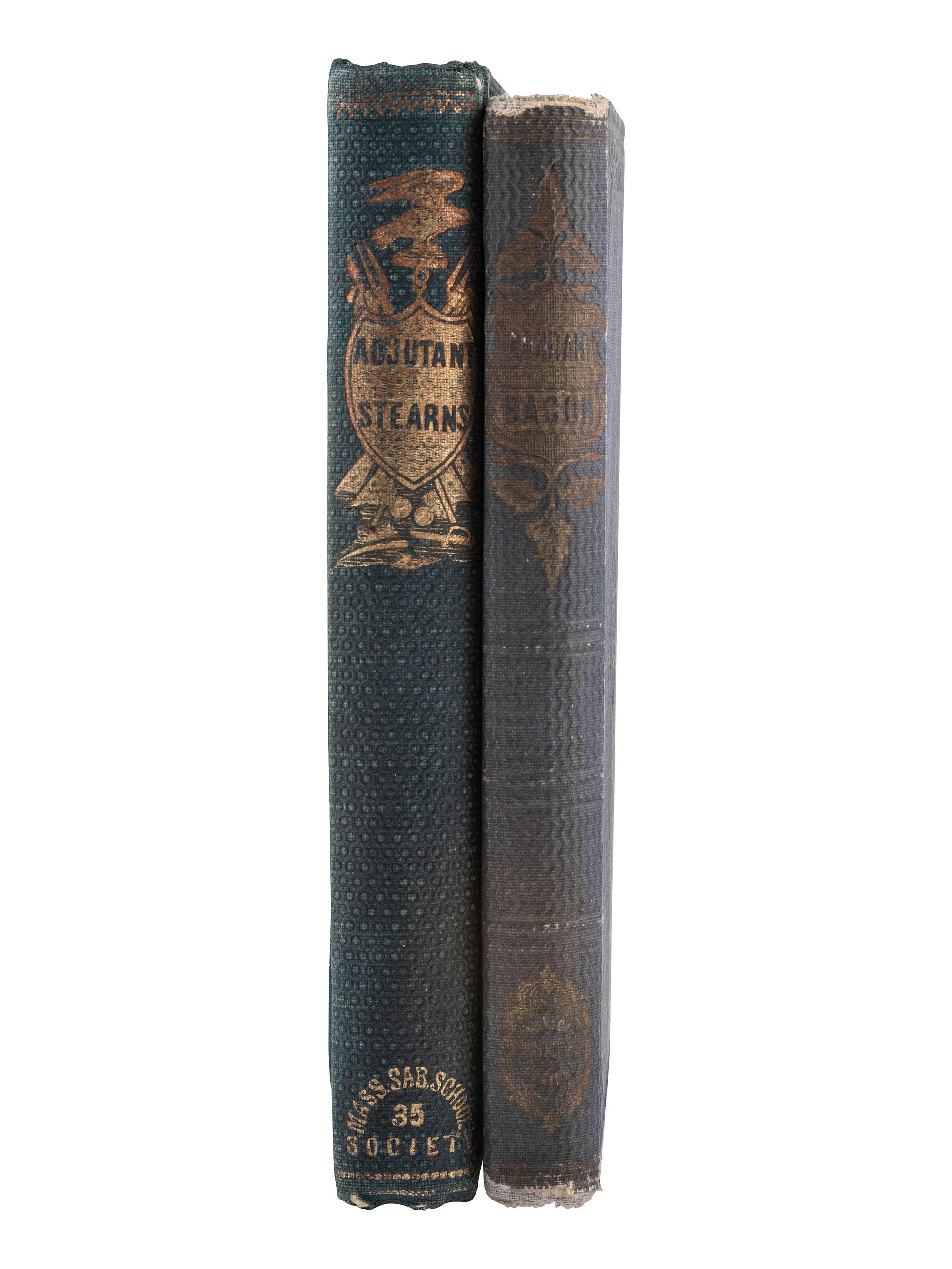 [CIVIL WAR]. 2 memorial books for fallen officers, Frazer Augustus Stearns & William Kirkland Bacon.