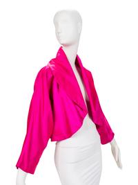 Four Designer Jackets and Bolero: One Vicky Tiel, One Zandra Rhodes, One Yves Saint Laurent Rive Gauche, One Ungaro, 1980-90s