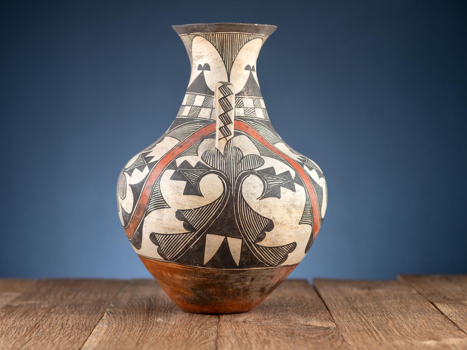 Acoma Polychrome Pottery Vase