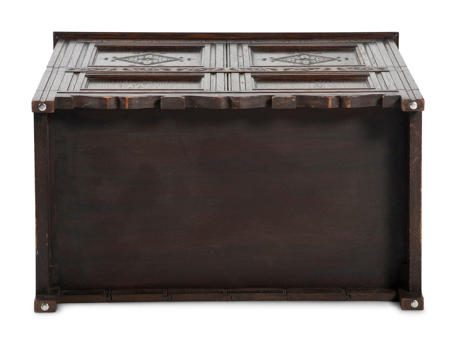 A Jacobean Style Carved Oak Cabinet