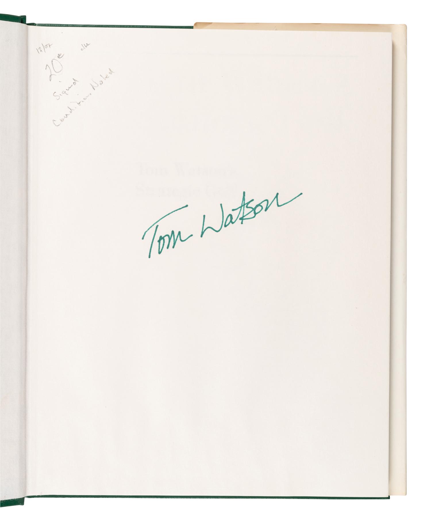 A Group of Seven Books on Golf Signed by Arnold Palmer, Sam Snead, Lee Trevino and Tom Watson